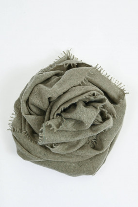 Pailetten-Schal aus Cashmere in Vetiver