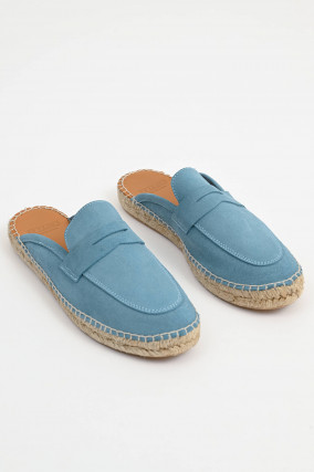 Mokassin Slipper SERRAJE in Hellblau