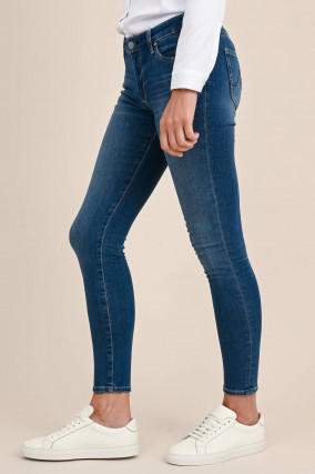 Slim Fit Jeans LEGGING ANKLE in Mittelblau