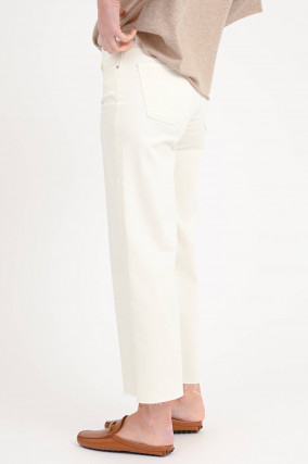 Relaxed Wide Leg Jeans SAIGE in Marshmallow