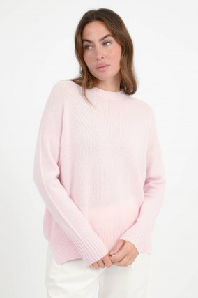 Loose-Fit Cashmere-Pullover in Rosa