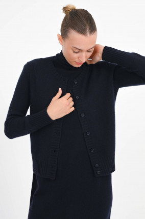 Strickweste aus Cashmere in Navy