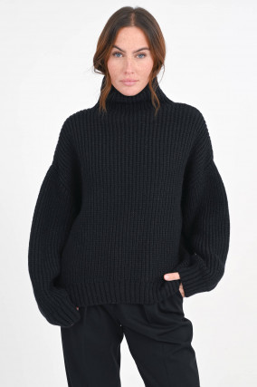 Rollkragenpulli SYDNEY in Schwarz
