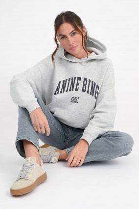 Hoodie HARVEY in Grau-Melange