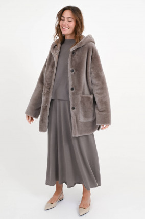  Wendemantel AMBRA in Taupe