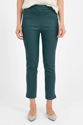Lederhose PROVENCE STRETCH PLONGE in Dunkelgrün
