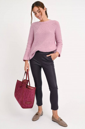 Lederhose PROVENCE STRETCH PLONGE in Plum