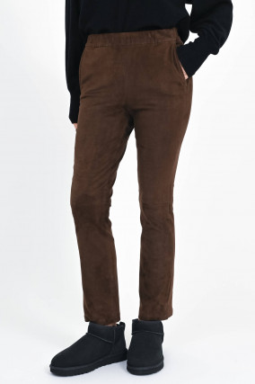 Lederhose KAMILLA in Mid Brown