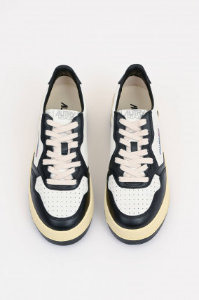 Sneaker PLATFORM LOW in Schwarz/Weiß