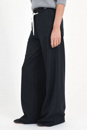 Straight-Leg-Hose in Dark Blue