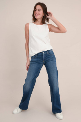 Wide Leg Jeans TESS in Dunkelblau