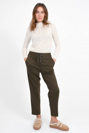 Wollhose KORD mit schmalen Bein in Dark Forest