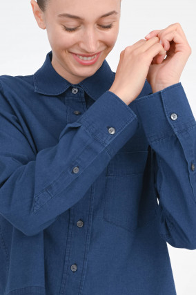 Jeanshemd in Tinted Blue