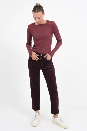 Cordhose MILO in Aubergine