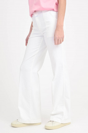 Flared Jeans ARIA in Weiß