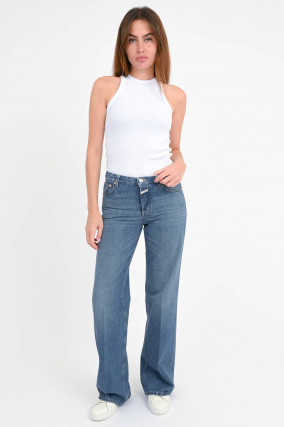Jeans GILLIAN mit ausgestelltem Bein in Mid Blue 