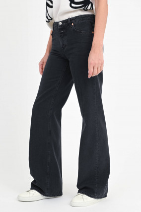Jeans GILLIAN mit ausgestelltem Bein in Dark Grey