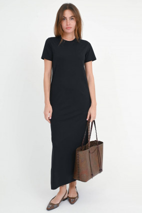 T-Shirt Kleid in Schwarz