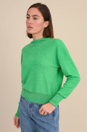 Pullover mit Struktur in Grün