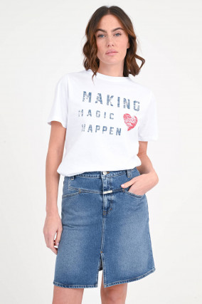 Jeansrock STOVER X in Mittelblau