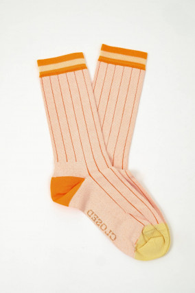 Socken aus Viskose-Mix in Papaya/Orange