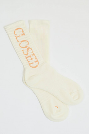  Socken aus Baumwoll-Mix in Ivory/Peach
