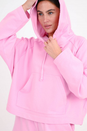 Boxy Hoddie in Rosa