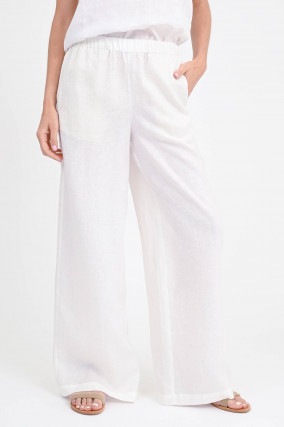 Leinenhose MOSSI in Weiß