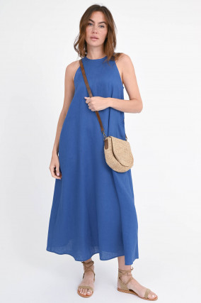 Leinenkleid UKARA in Blau
