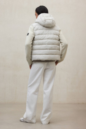 Hybrid Strickjacke DENALI in Schneeweiß