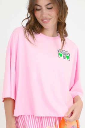 Boxy T-Shirt HADIO in Pink