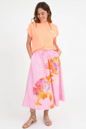 Boxy T-Shirt HALARM in Neon Orange