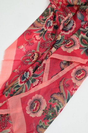 Tuch mit Paisley-Print  in Rot/Peach/Multi
