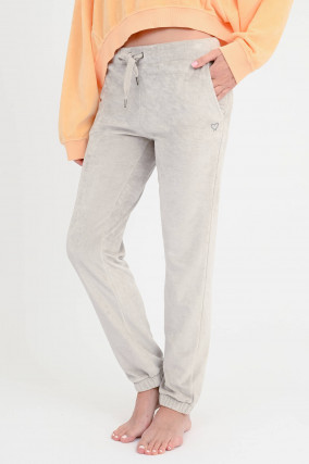Niki-Sweatpant mit schmalen Bein in Stone