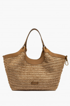 Shopper DUA mit Stroh-Optik in Nature