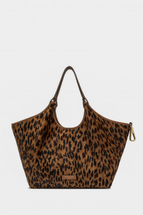 Shopper DUA mit Cavallino-Effekt in Camel/Schwarz