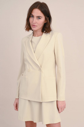 Zweireihiger Blazer in Ivory