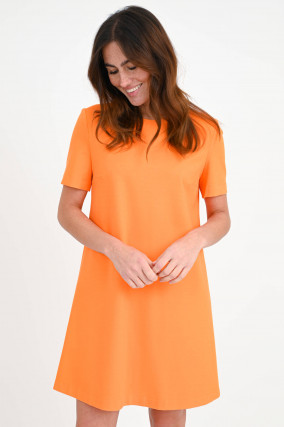 Kleid mit A-Linie in Orange