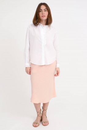 Bluse CARLOTTA mit Rüschen in Weiß