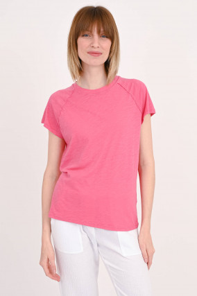 T-Shirt TEMPAL aus Baumwolle in Sorbet Pink