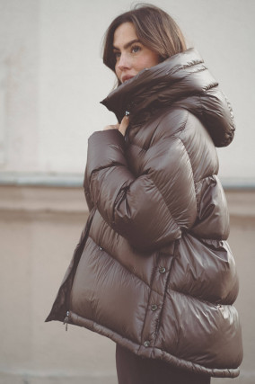 Daunen-Steppjacke LONDRA in Kastanie