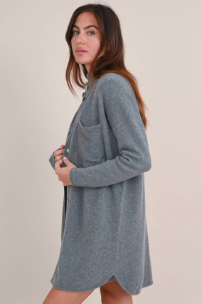 Strickweste aus Cashmere in Dunkelgrau