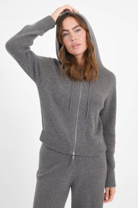 Cashmere-Zipper in Otter Grey