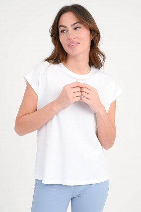 Baumwoll-Shirt CLEA in Weiß