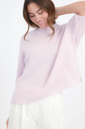 Pullover aus Cashmere-Seiden-Mix in Rosa