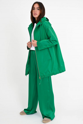 Oversize Parka in Smaragdgrün
