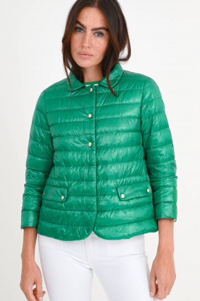 Ultra-Light Daunenjacke in Smaragdgrün