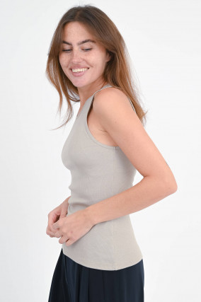 Tank Top FIBIANE in Steel