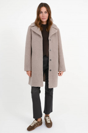 Teddymantel in Taupe