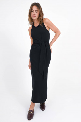 Cashmere Kleid ANGELINA in Schwarz